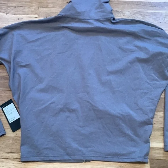 NWT Karma Debi Drop Shoulder Long Sleeve Zip Up Jacket Gray Women’s M - Picture 13 of 13